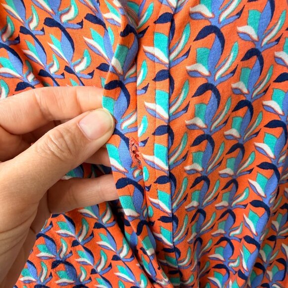 Diane von Furstenberg Didi Dress geometric Print Women’s, blue/orange Size M - Picture 7 of 12